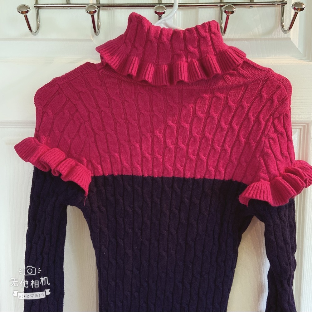 Detailing neck sweather dress 👗